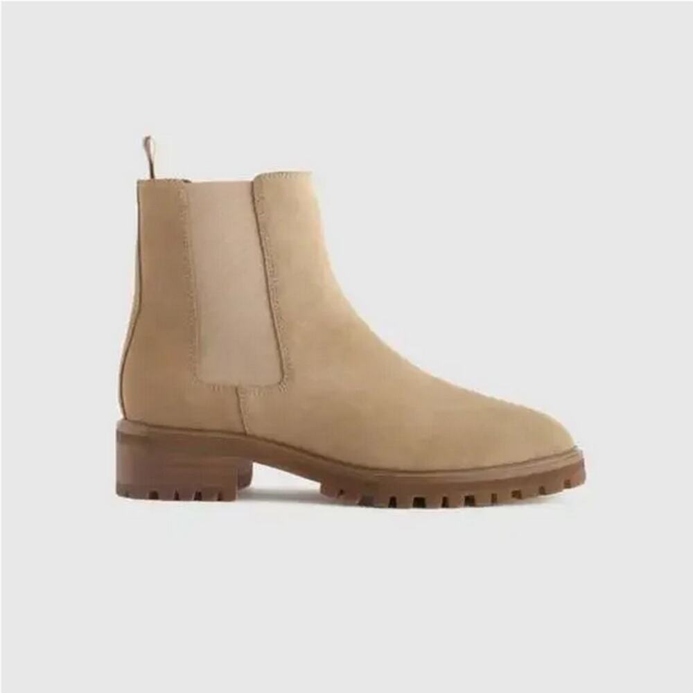 Quince Tan Heeled Boots